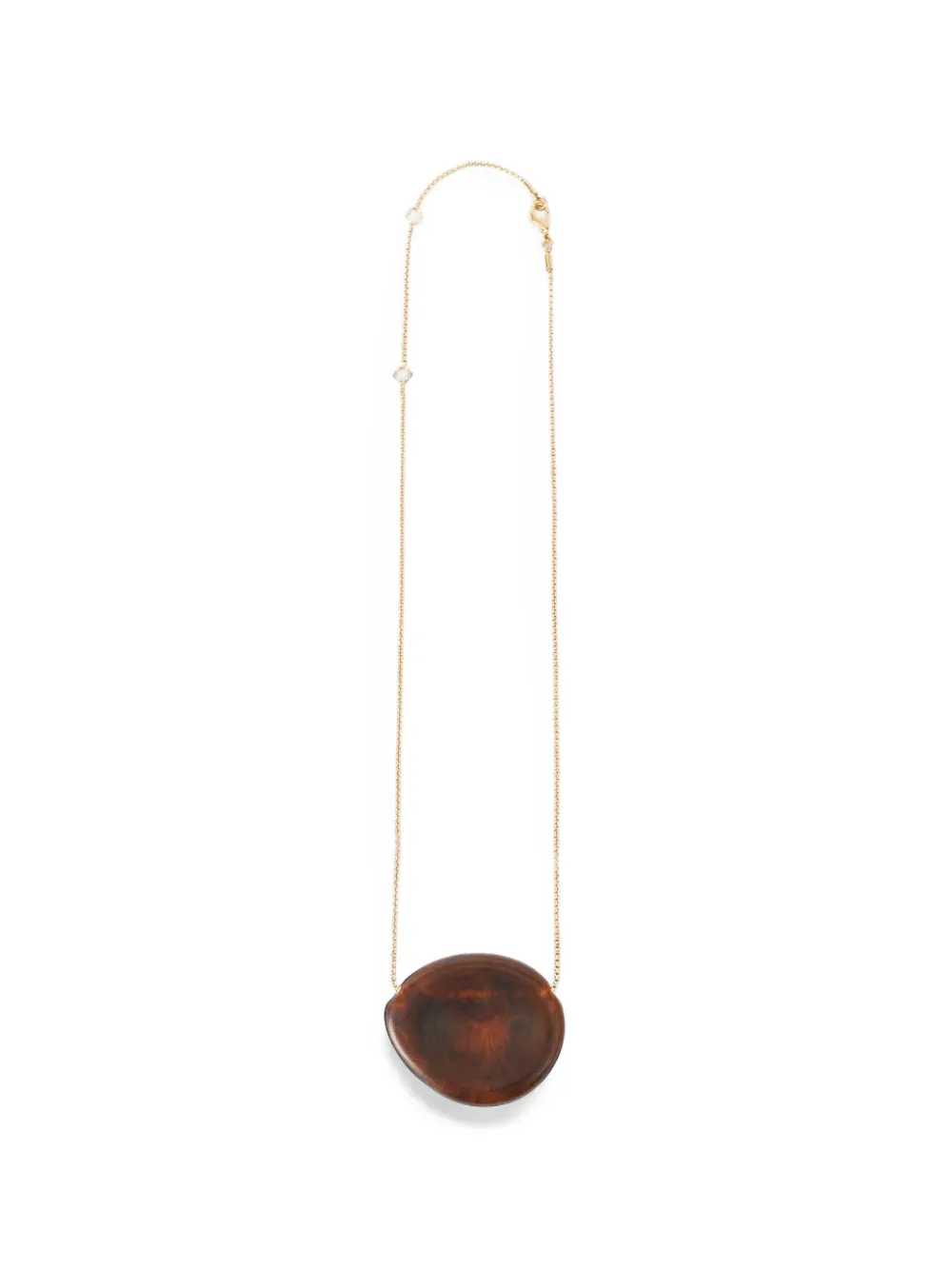 Joseph Bean Resin-pendant Chain Necklace In Gold