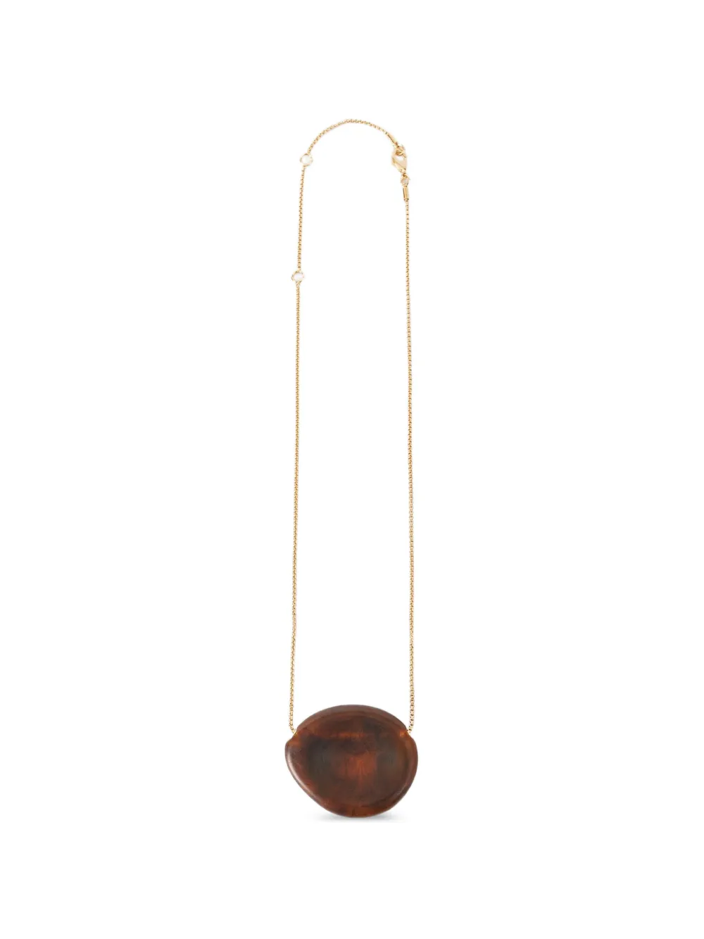 JOSEPH Bean resin-pendant chain necklace - Gold