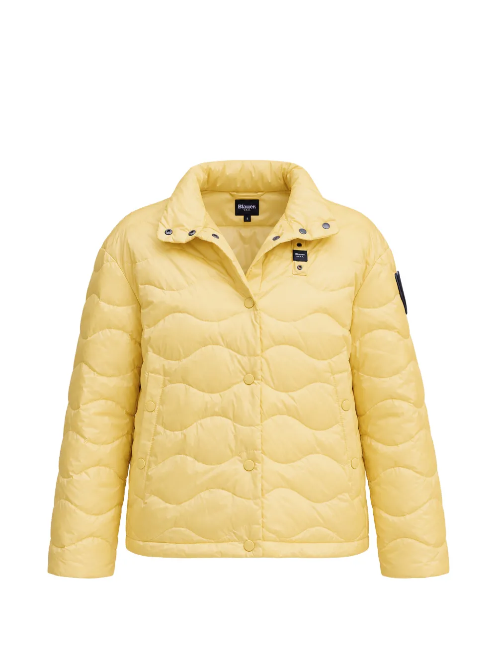 Blauer Lamartine wave-quilted jacket - Gelb