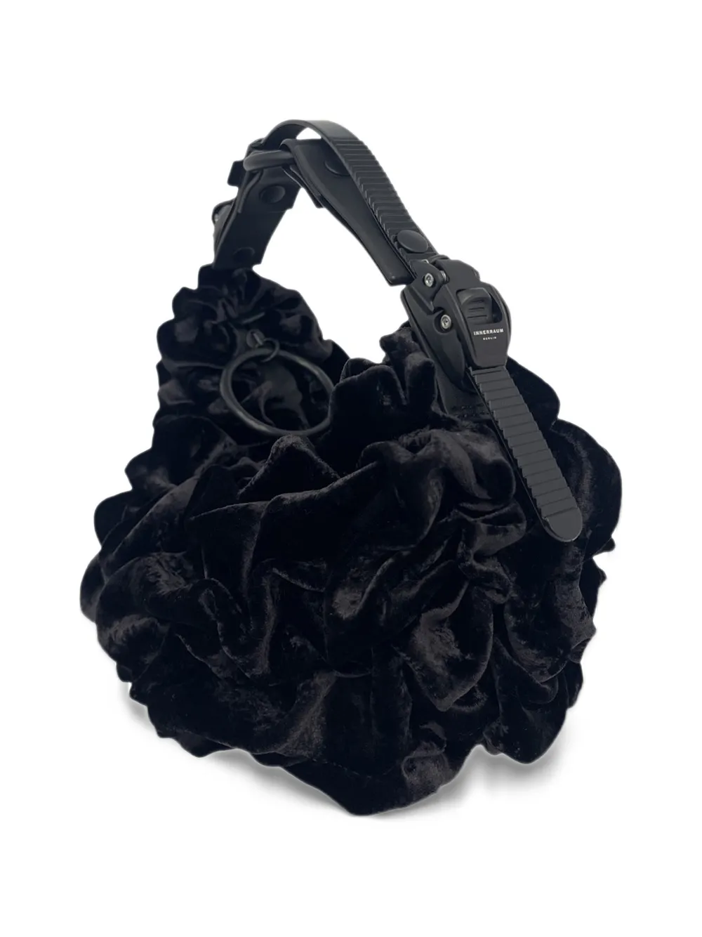Innerraum ruched buckle-strap tote bag Zwart