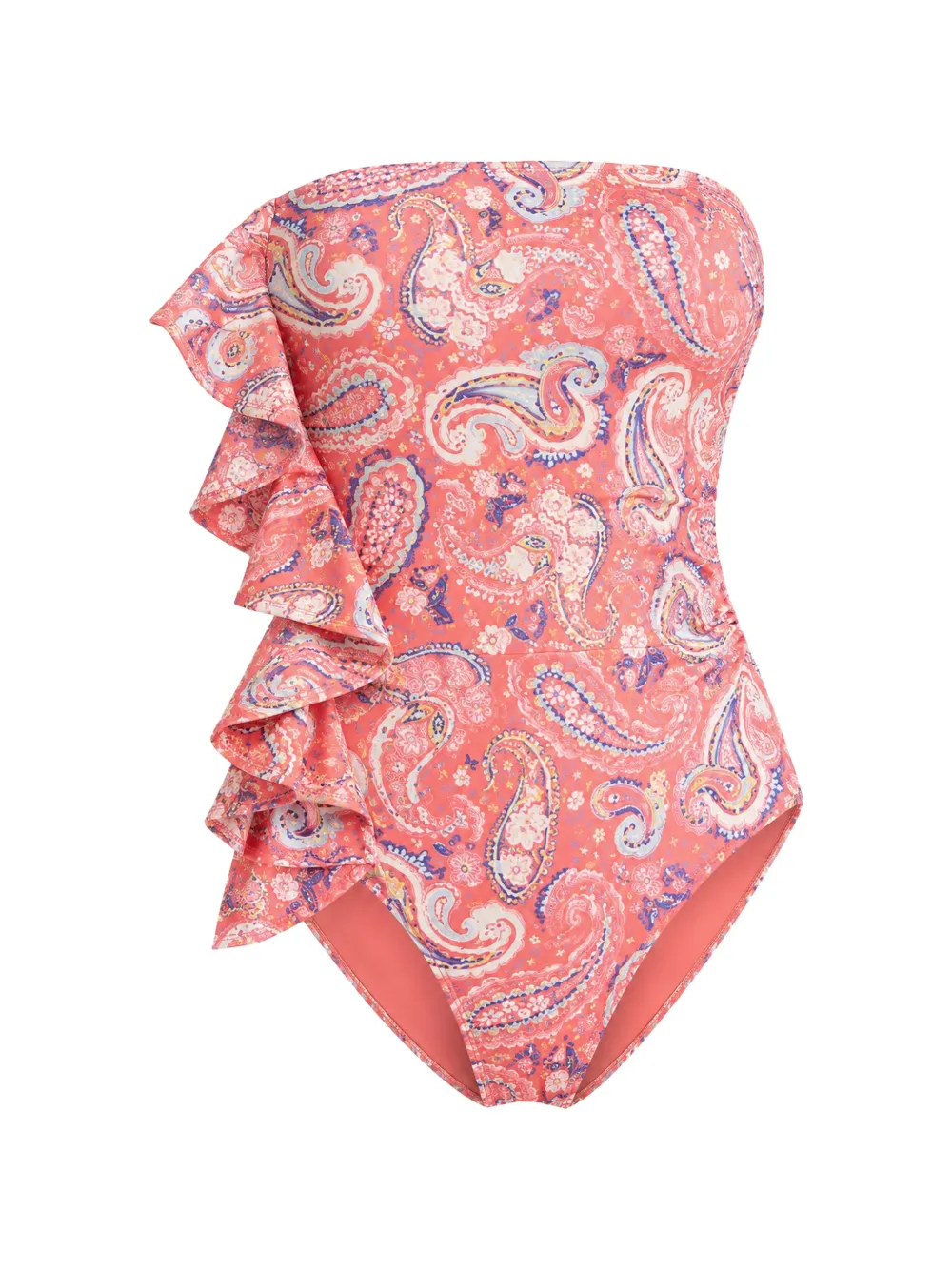 Benetton Costume intero con stampa paisley - Rosa