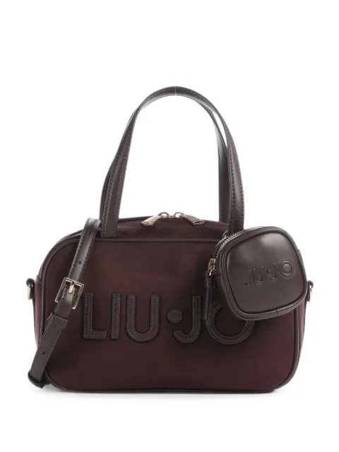 LIU JO logo-patch pouch-detail tote bag