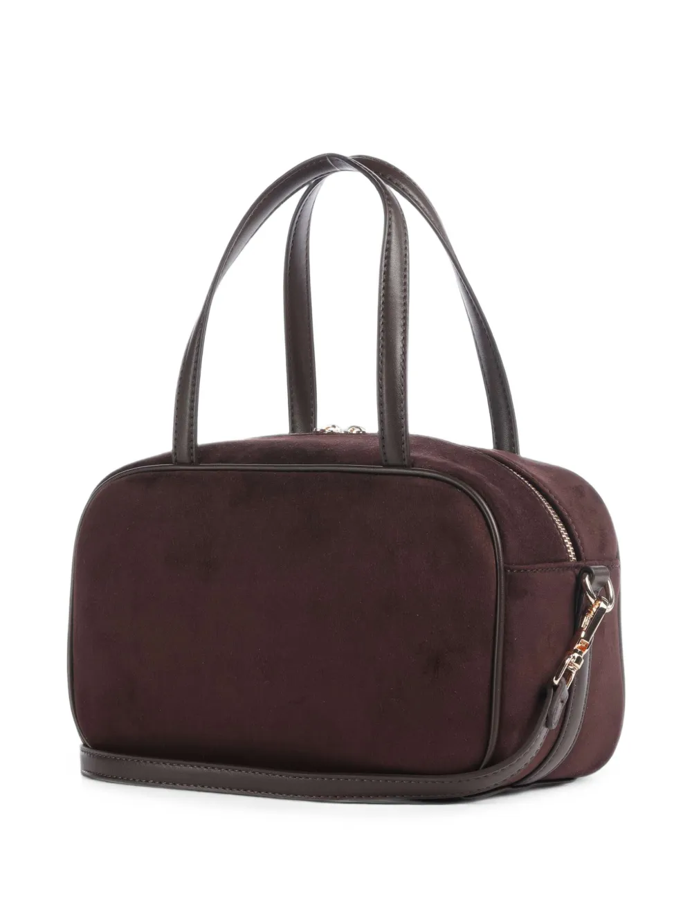 LIU JO Shopper met buideldetail en logo-patch Bruin