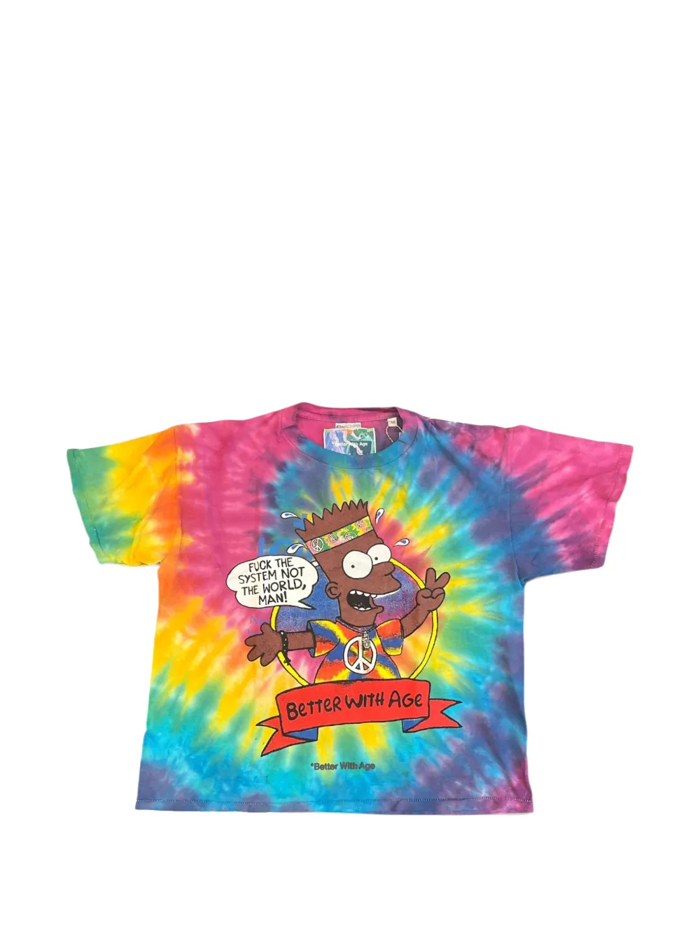 Better With Age Tie-dye Graphic-print T-shirt In Multi