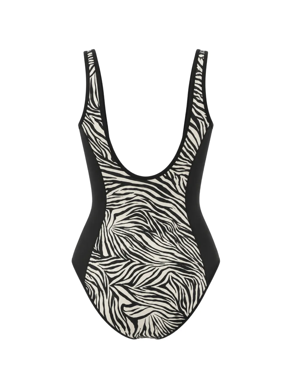 Michael Kors Badpak met zebra-print en rits Zwart