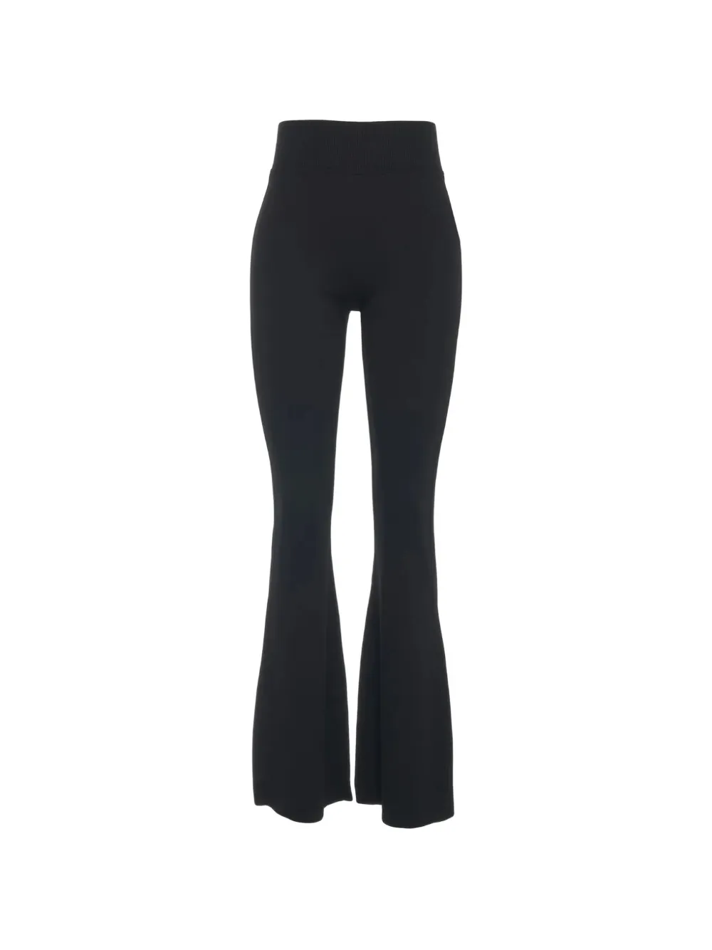 Thom Krom pantalon évasé à taille côtelée - Noir Thom Krom pantalon évasé à taille côtelée - Noir