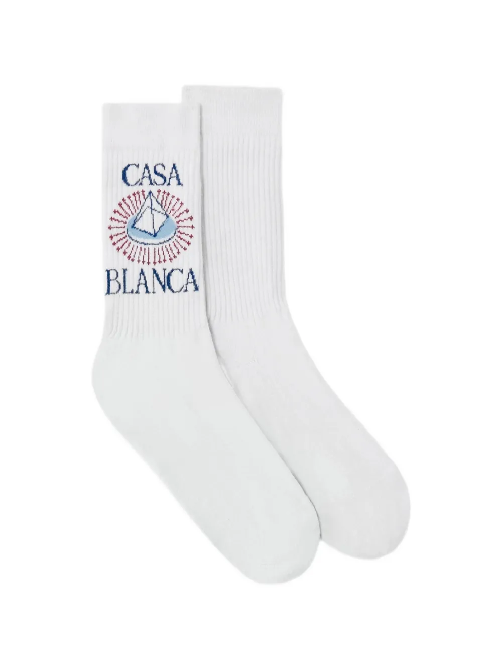 Casablanca chaussettes côtelées Celestial Pyramid à logo brodé Casablanca chaussettes côtelées Celestial Pyramid à logo brodé