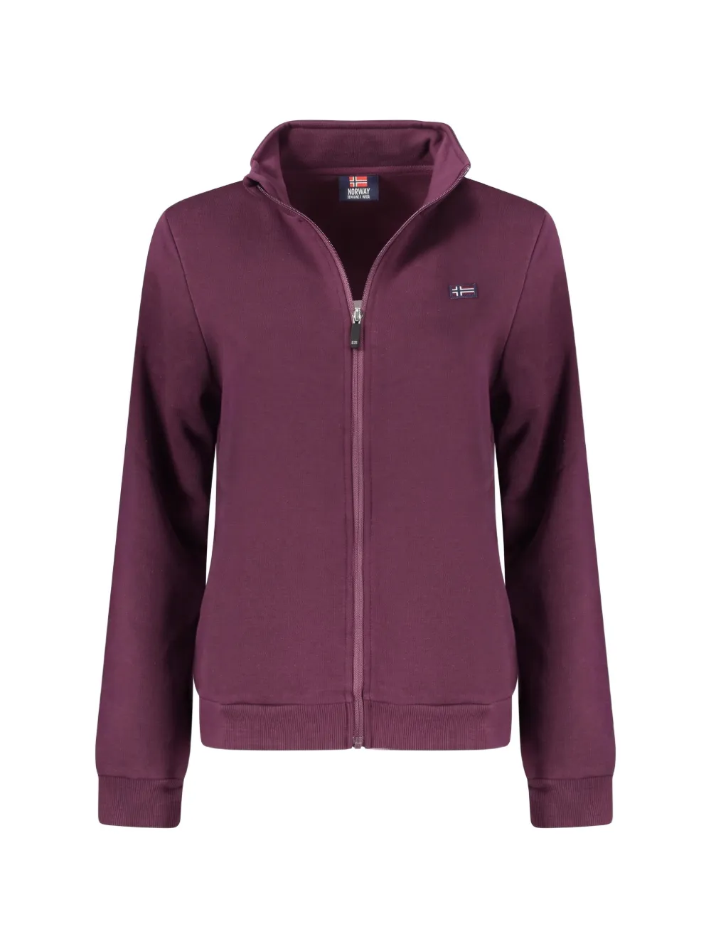 Norwegian Rain zip-up cotton sweatshirt - Violett