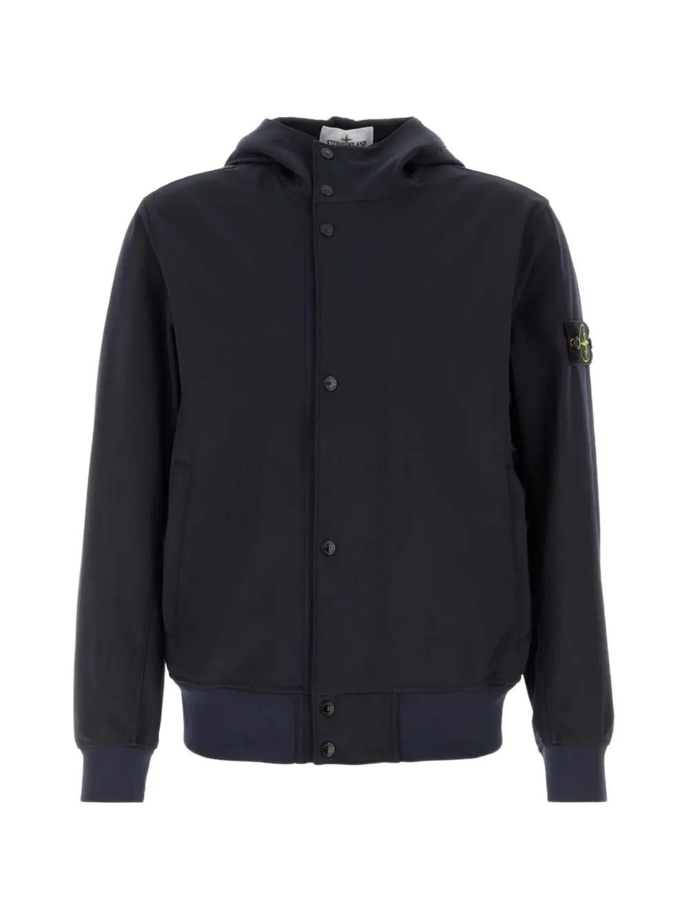 Stone Island 4100118 light soft shell-R e.dye technology in recycled polyester jacket Blauw