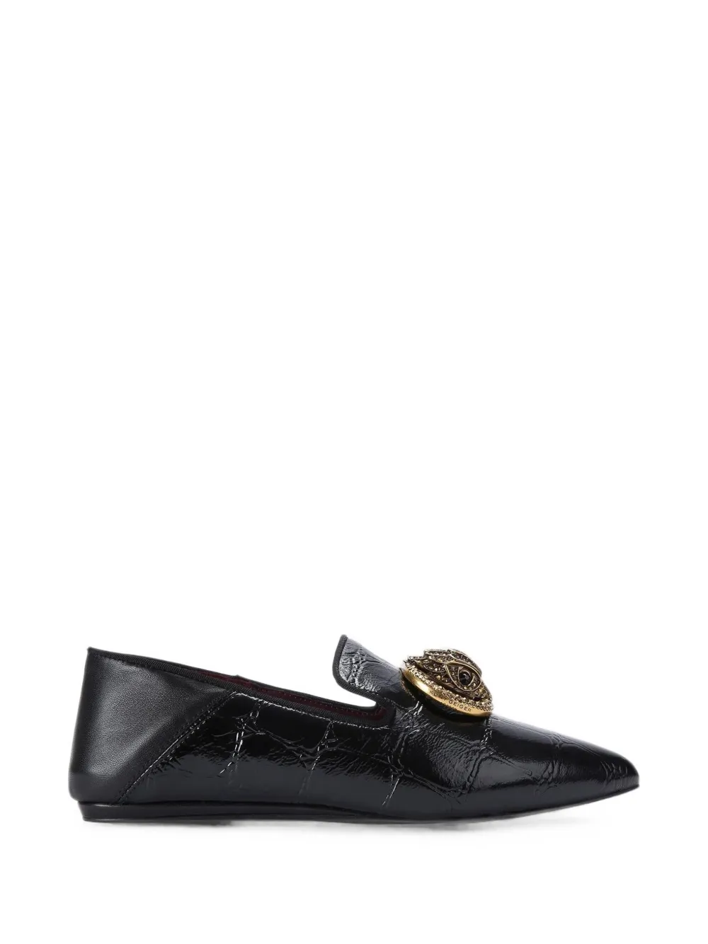 Kurt Geiger London Chelsea point slip on flats - Nero