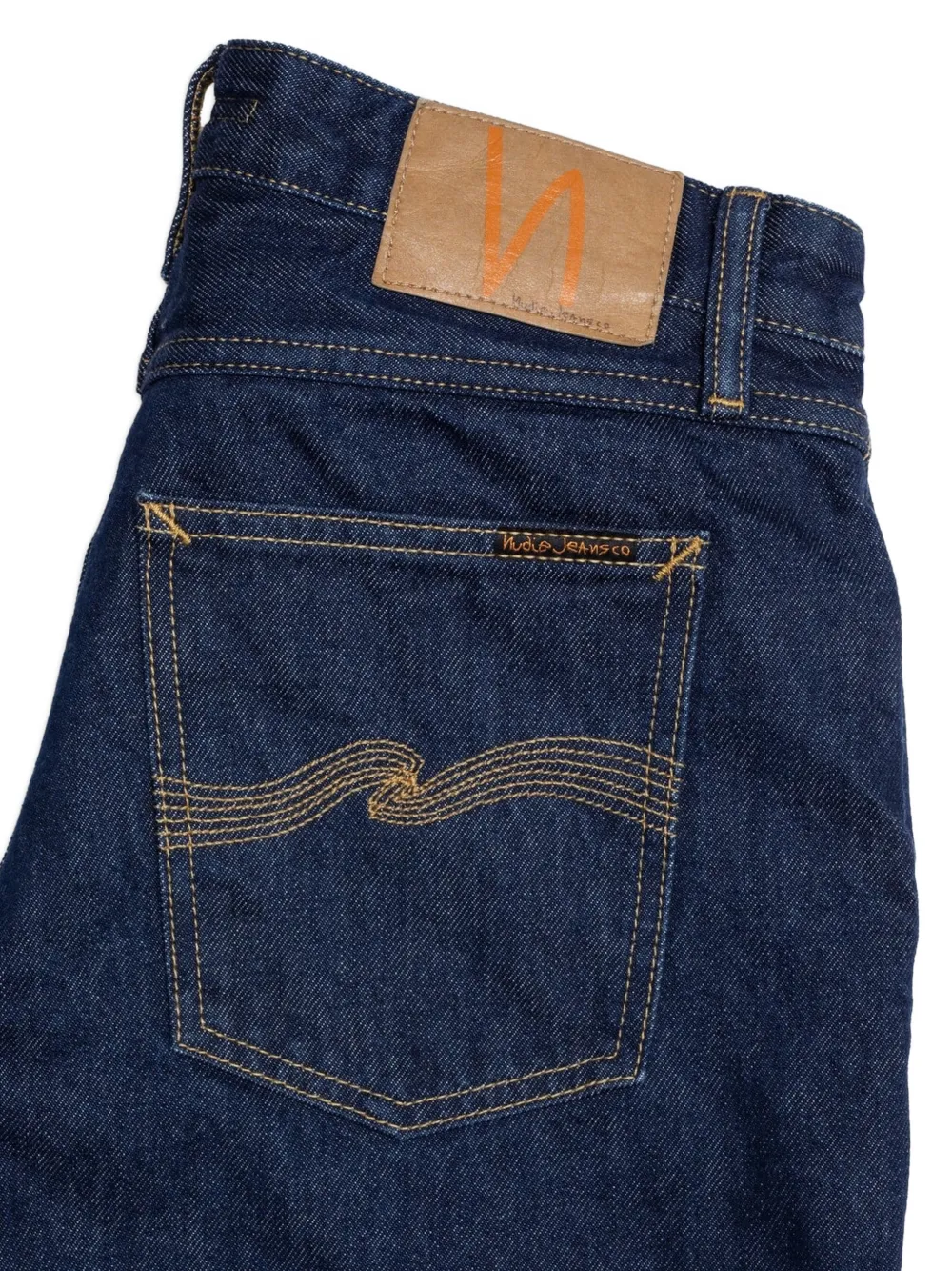 Nudie Jeans Wide Heidi low-waist jeans met wijde pijpen Blauw
