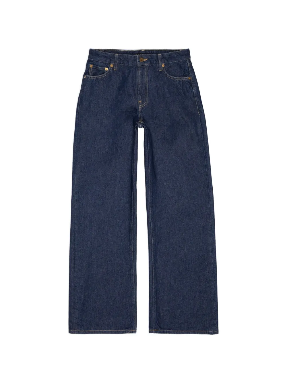 Nudie Jeans Wide Heidi low-waisted wide-leg jeans - Blu