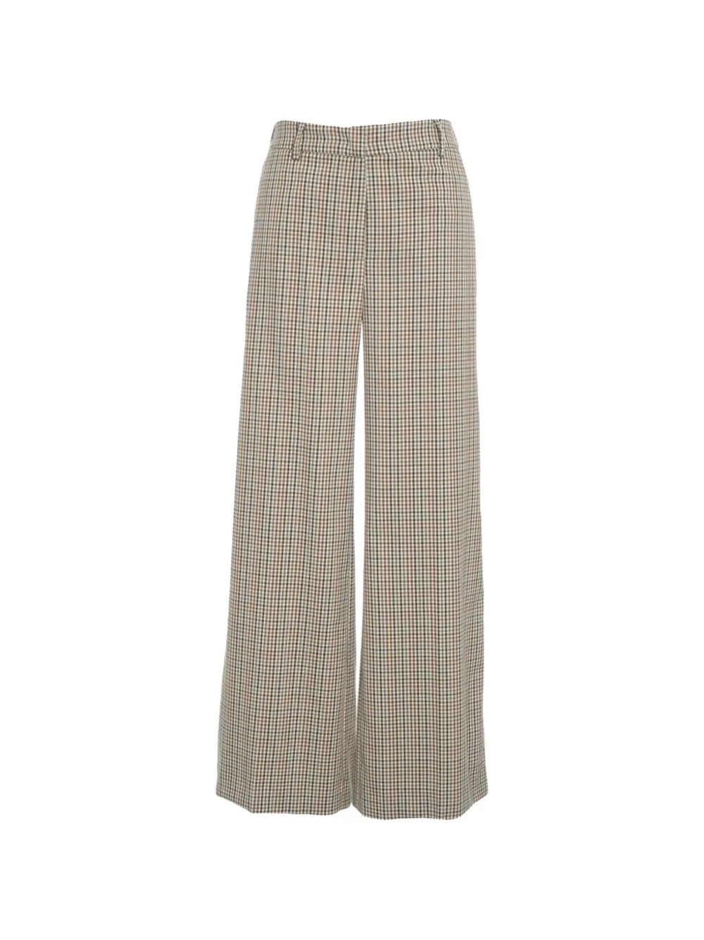 kaos check-pattern wide-leg trousers - Tons neutres kaos check-pattern wide-leg trousers - Tons neutres