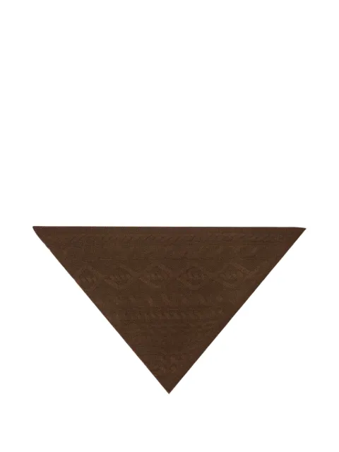 BOMPARD Sacha cable-knit triangle scarf