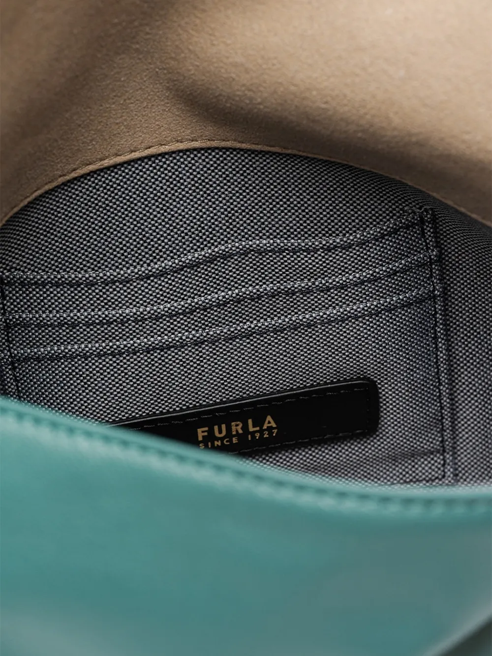 Furla Sfera leren schoudertas Groen