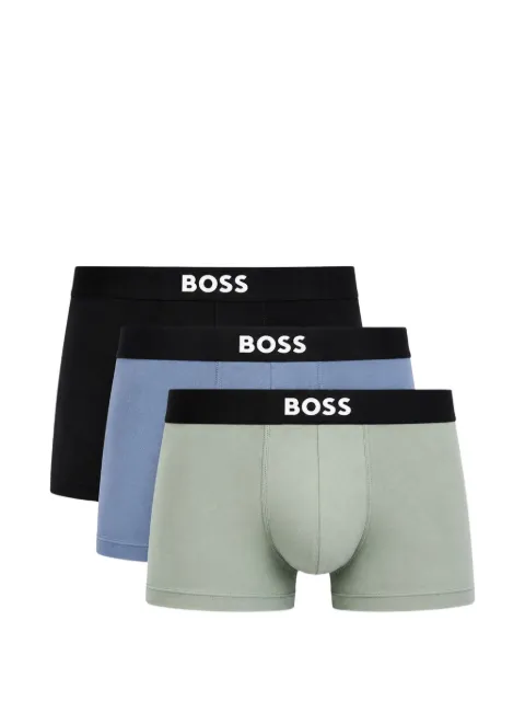 BOSS logo-waistband boxer briefs (set of three)