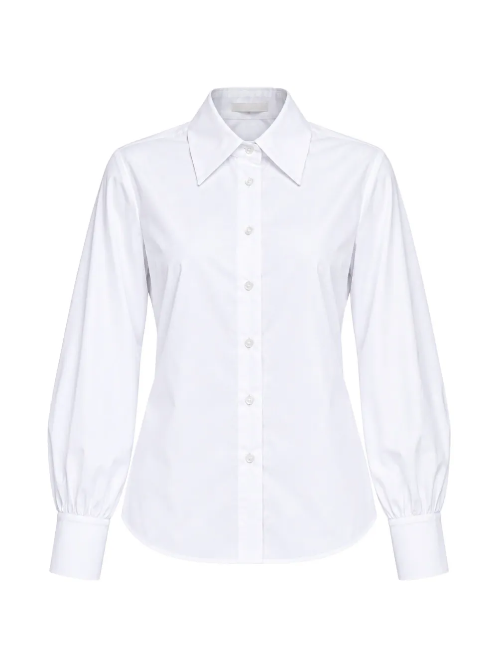 Kaos Balloon-sleeve Shirt In White