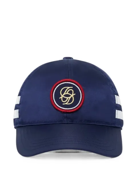 Drôle De Monsieur logo-patch striped cap