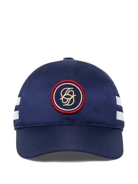 Drôle De Monsieur casquette rayée à patch logo