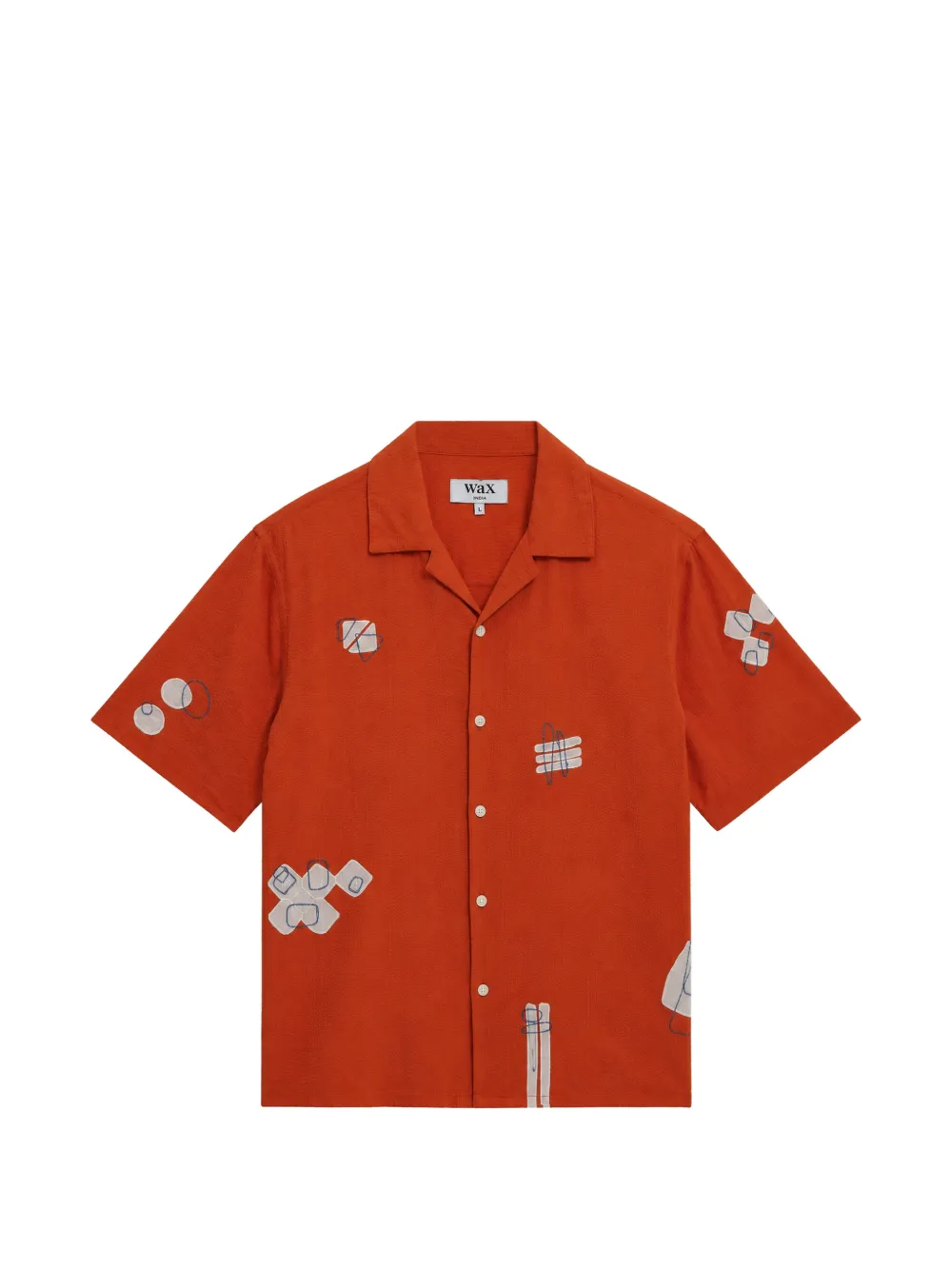 Wax London Didcot abstract-print shirt