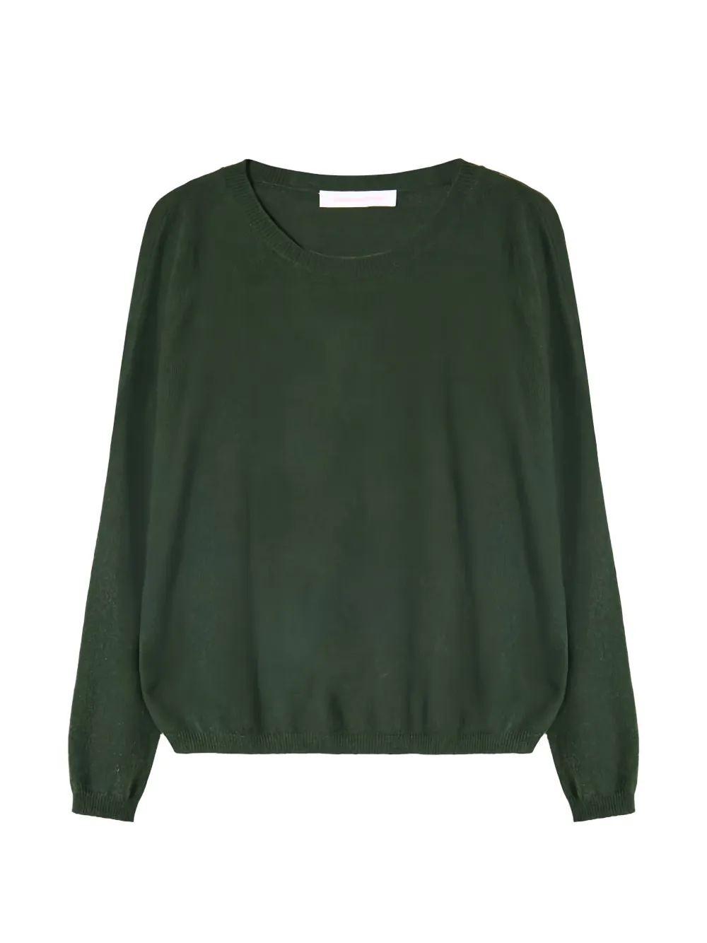absolut cashmere Kaira fine-knit round-neck jumper - Verde