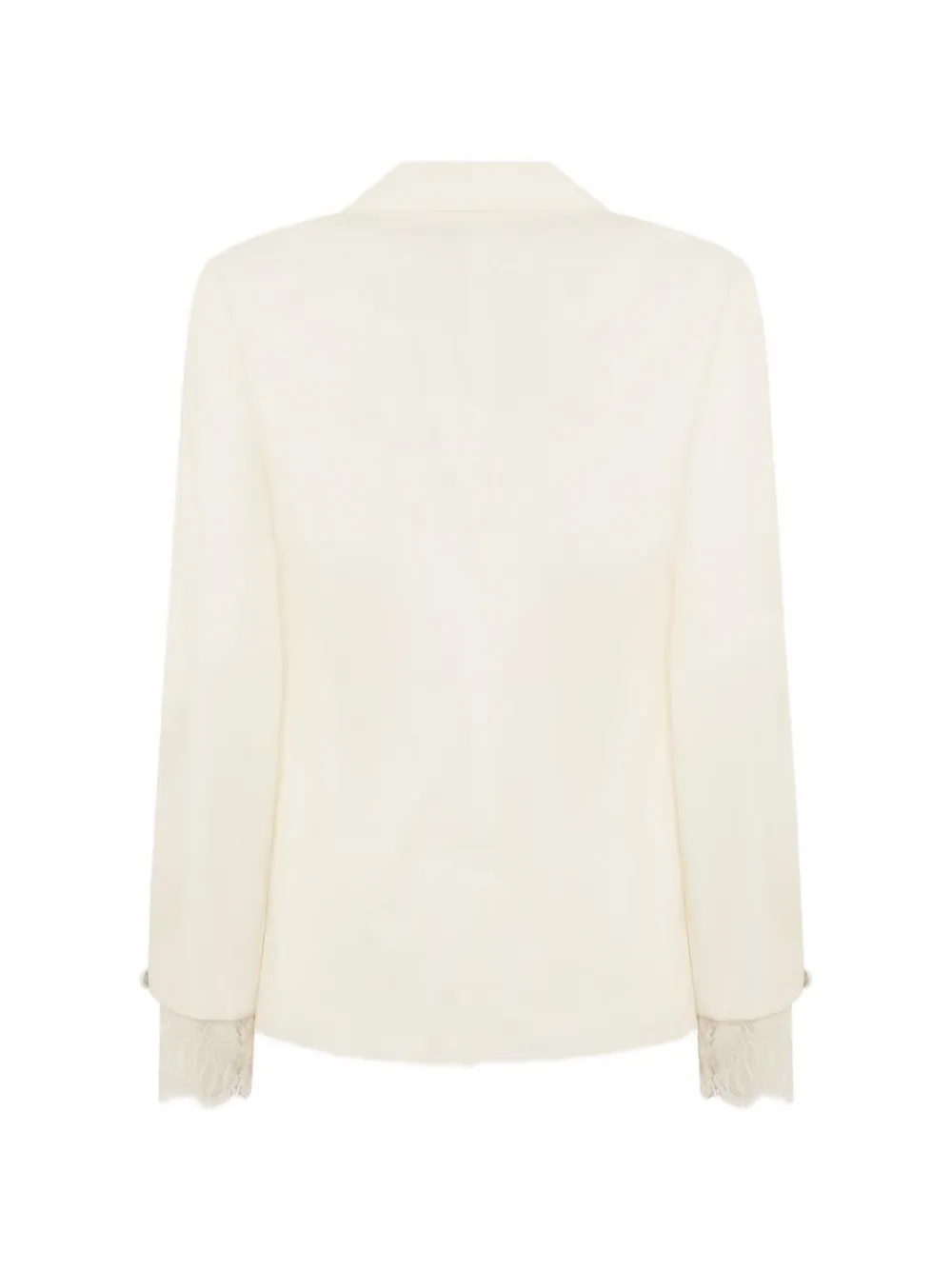Blugirl Blazer met afwerking van kant Wit