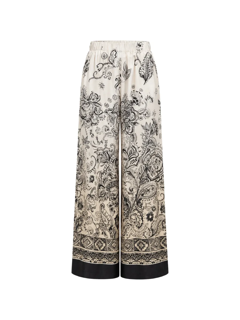 kaos paisley-print palazzo pants - Tons neutres