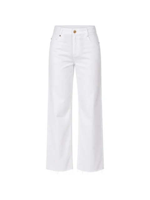Gaëlle Paris strass-embellished raw-cut jeans
