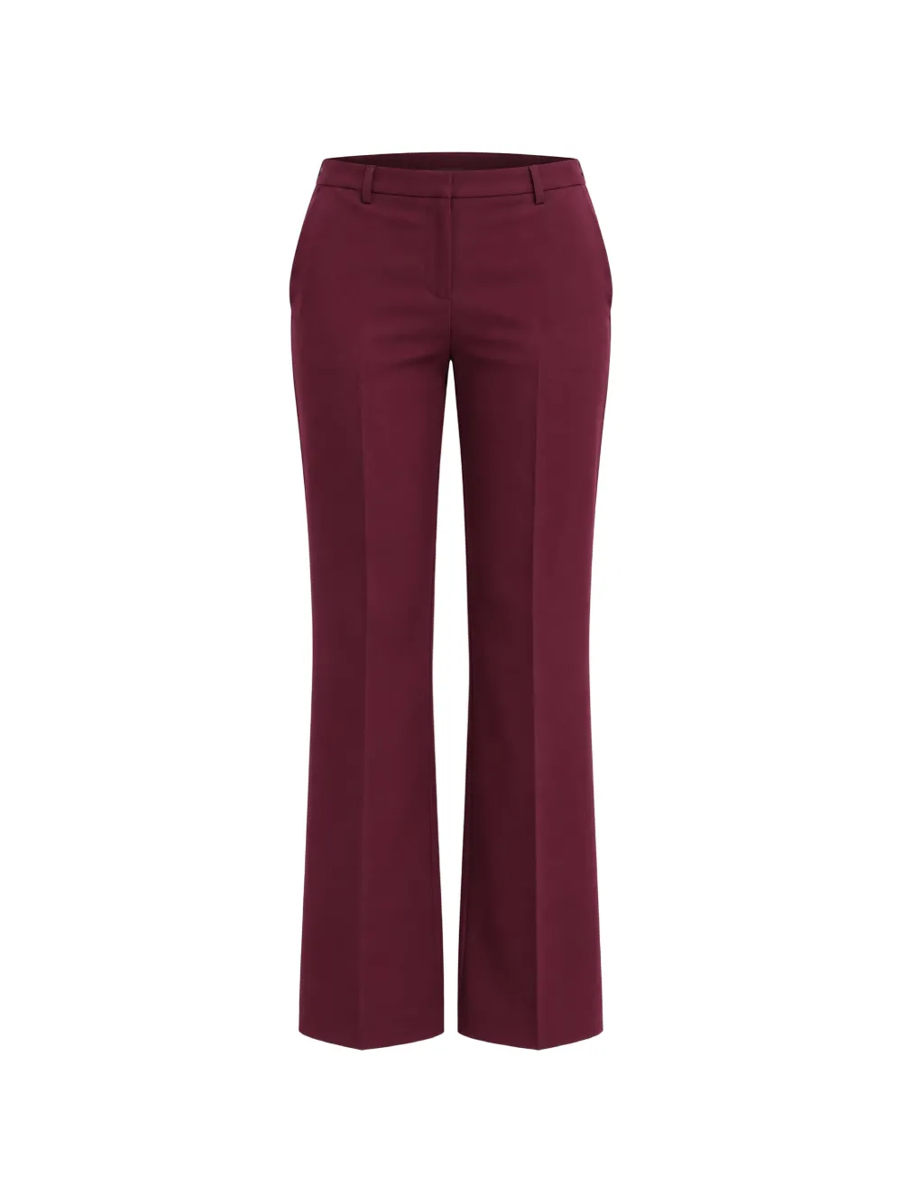 kaos pressed-crease flared trousers