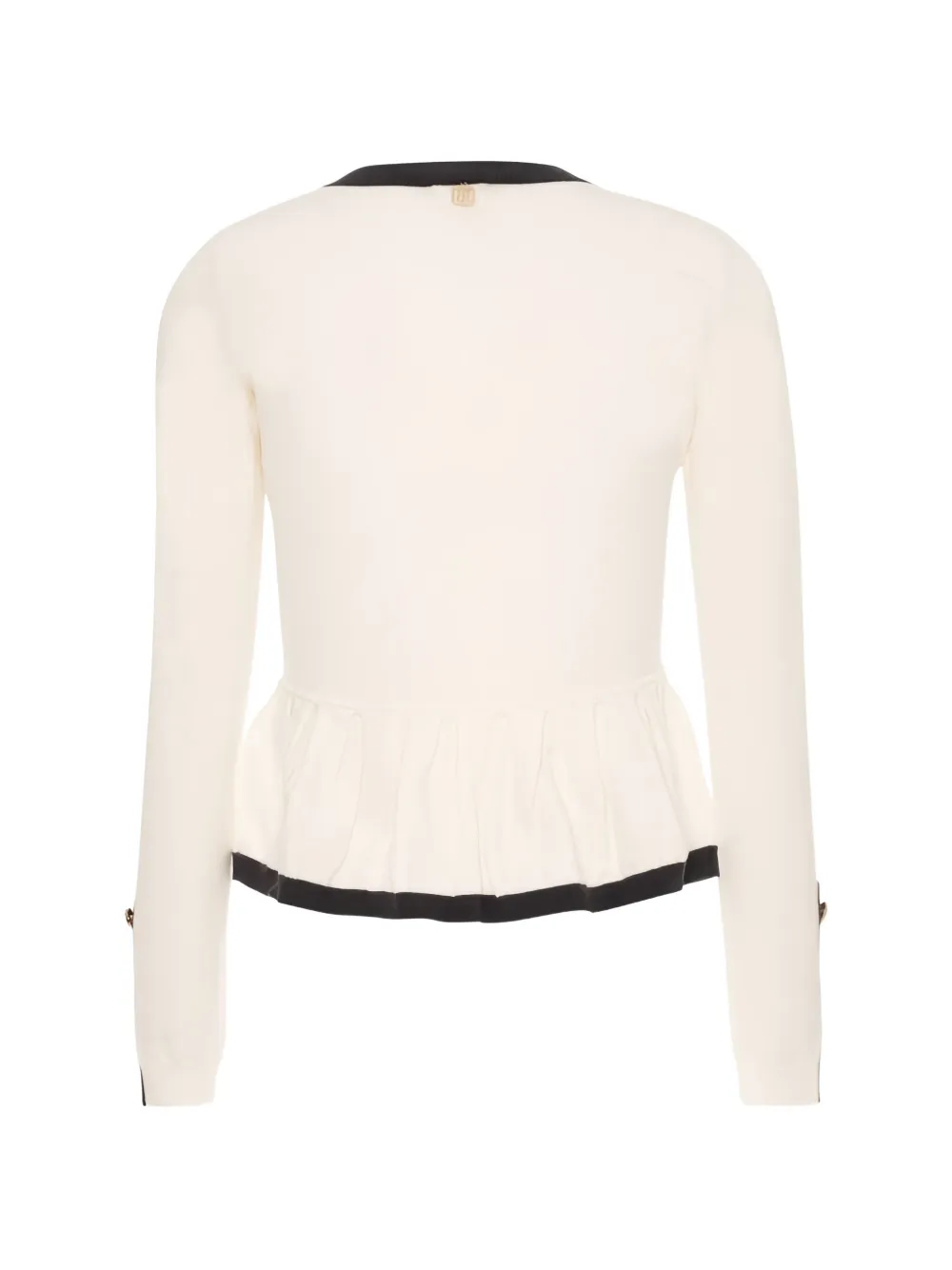FRACOMINA peplum-hem button-up cardigan Wit