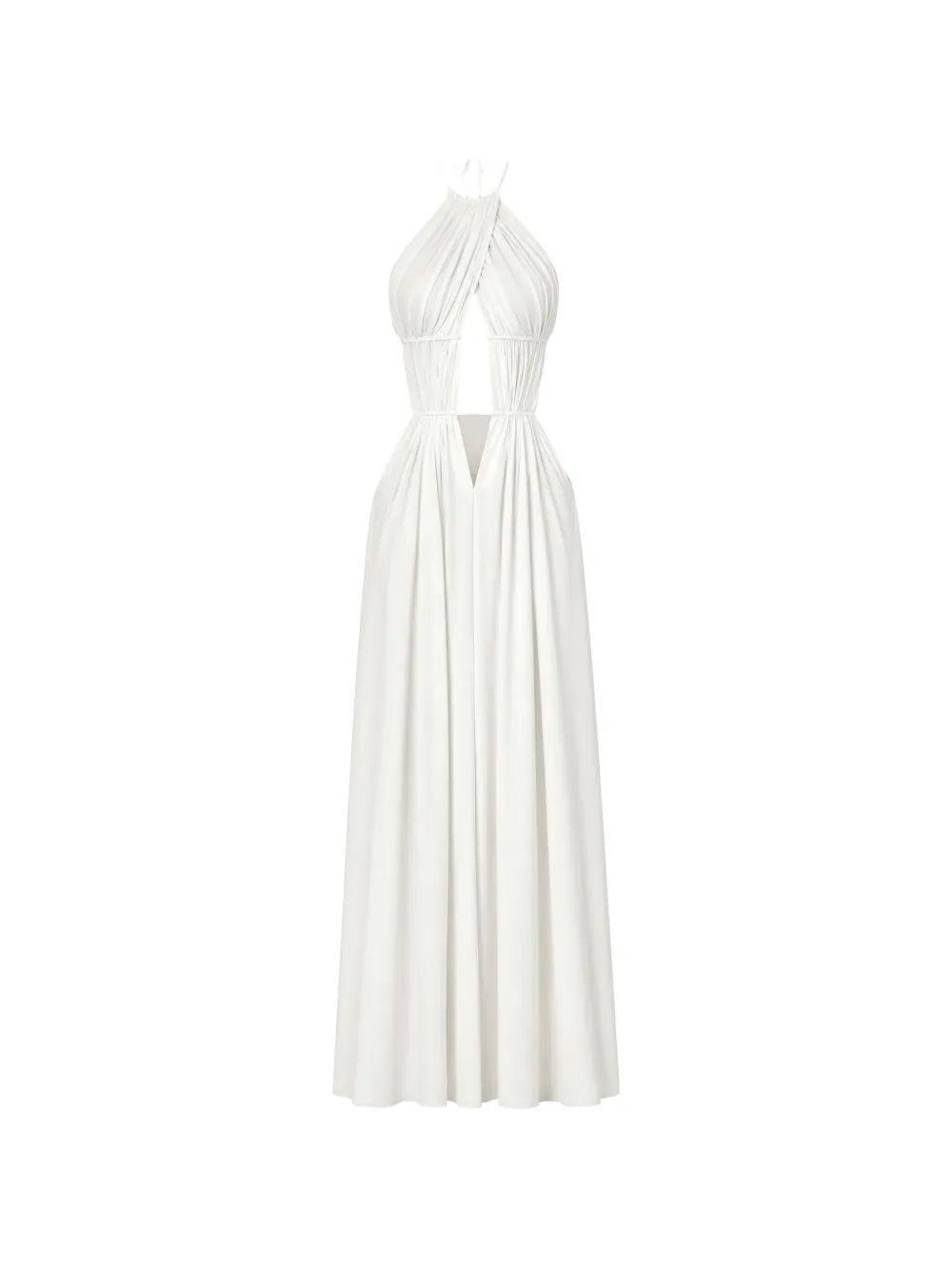 Amazuìn Amelia cut-out halterneck maxi dress