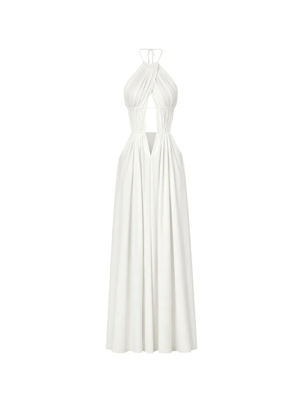 Amazuìn Amelia cut-out halterneck maxi dress