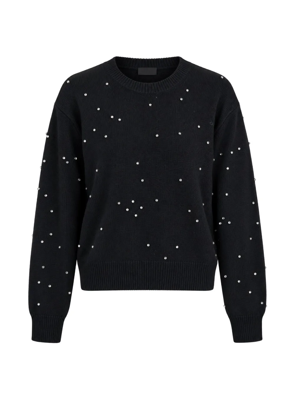 Kaos Faux-pearl Embellished Sweater In Black