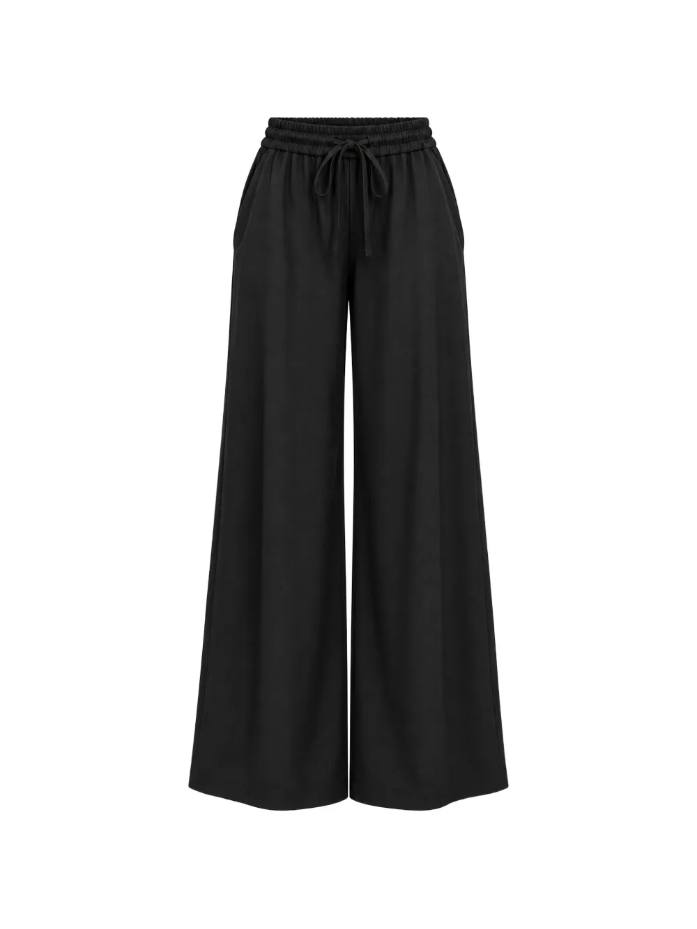 kaos pantalon palazzo à lien de resserrage - Noir kaos pantalon palazzo à lien de resserrage - Noir