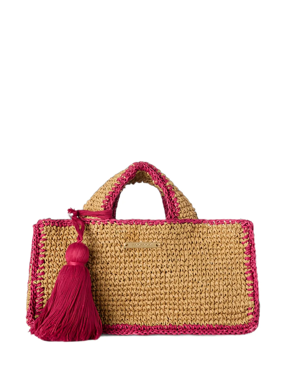 Momoní Bonita Raffia Shoulder Bag In Neutrals