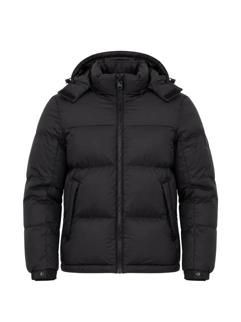 MARINA YATCHING quilted hooded jacket - Schwarz