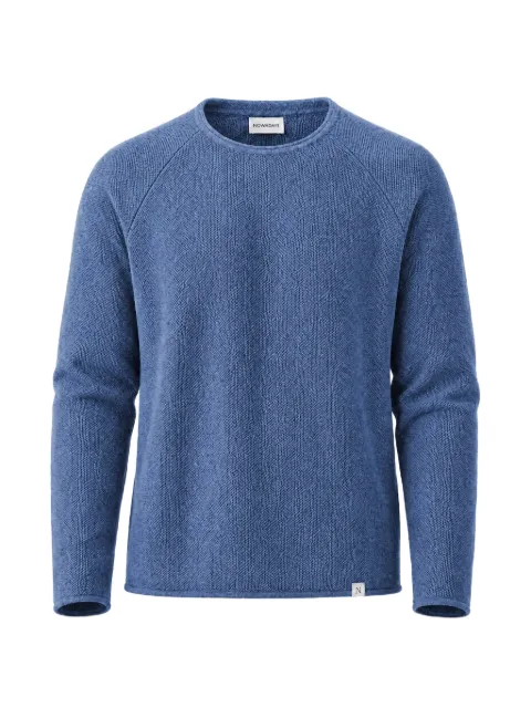 NOWADAYS NOS honeycomb-knit raglan-sleeve sweater