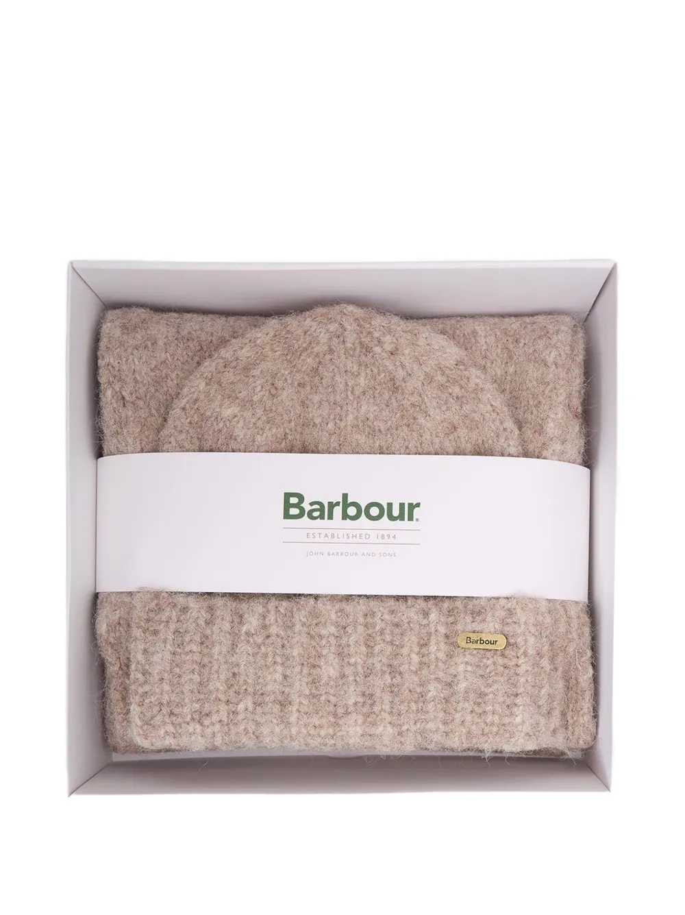 Barbour Emmie muts en sjaal Beige