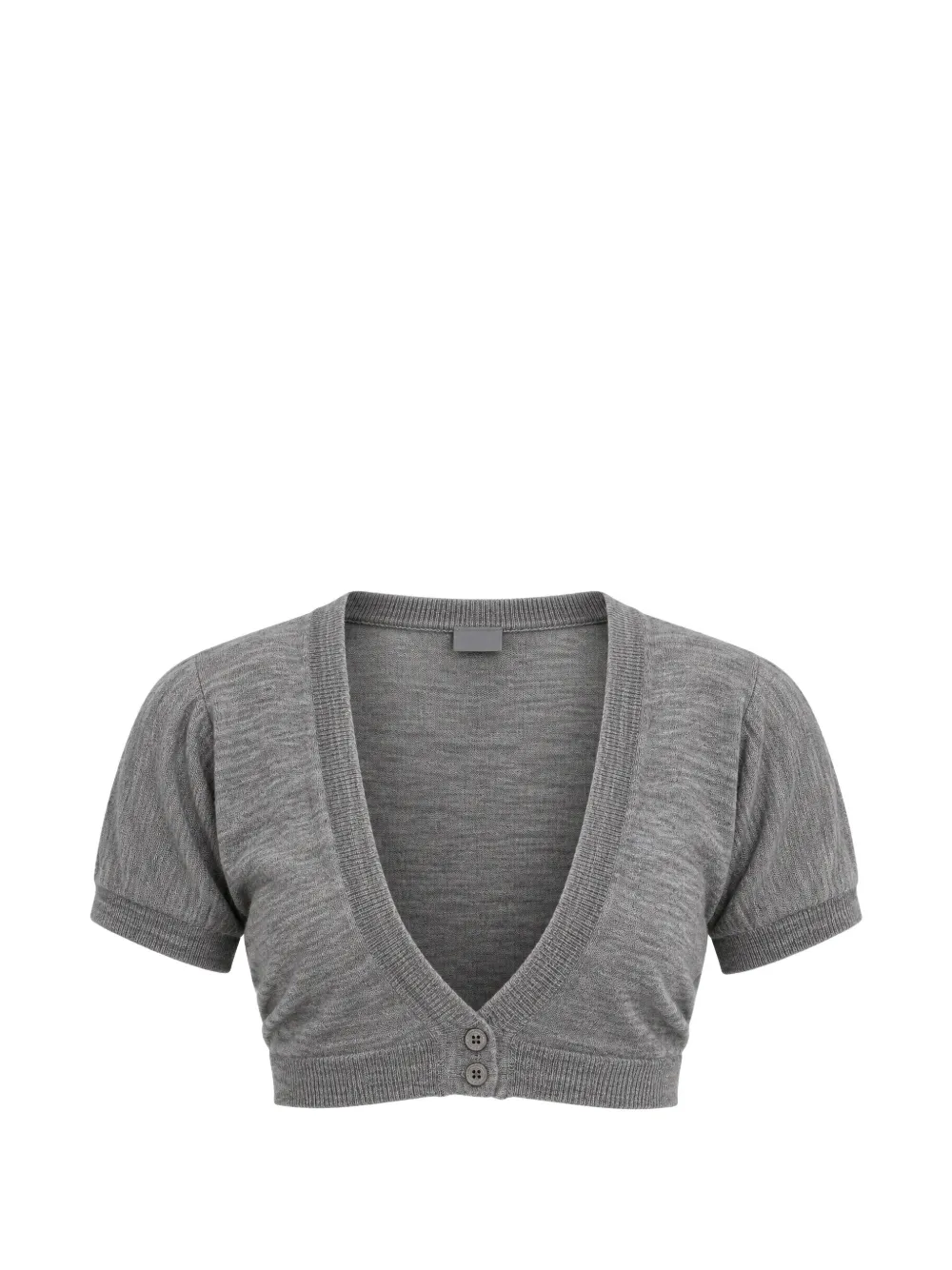 Ermanno Scervino short-sleeve cropped jacket - Grigio