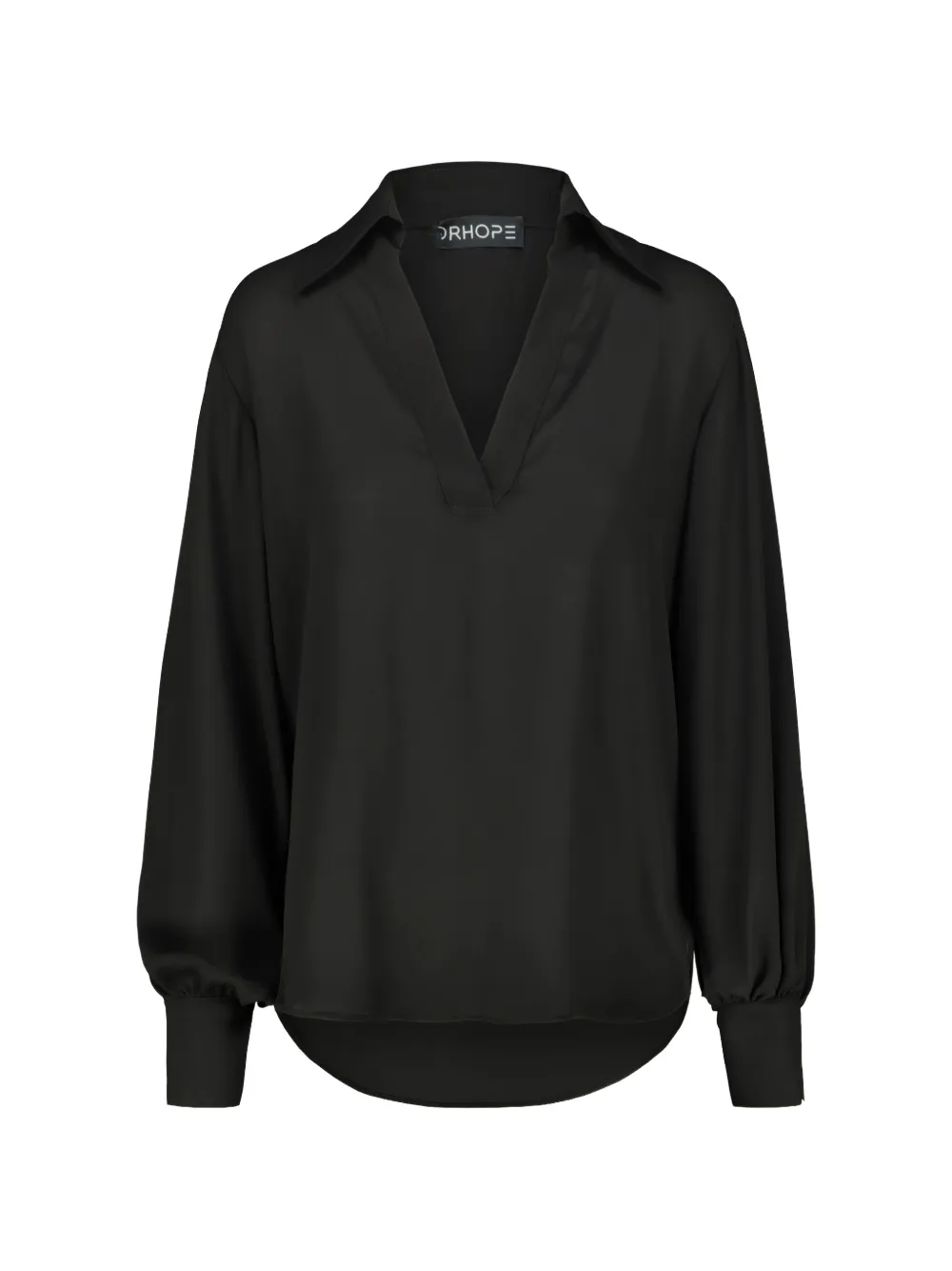 DRHOPE V-neck long-sleeve blouse - Nero