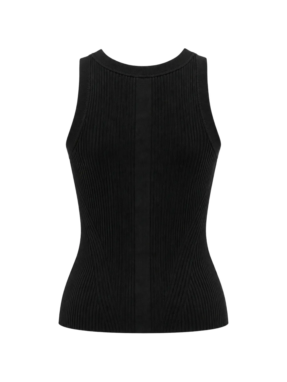 Bruuns Bazaar Ribgebreide tanktop Zwart