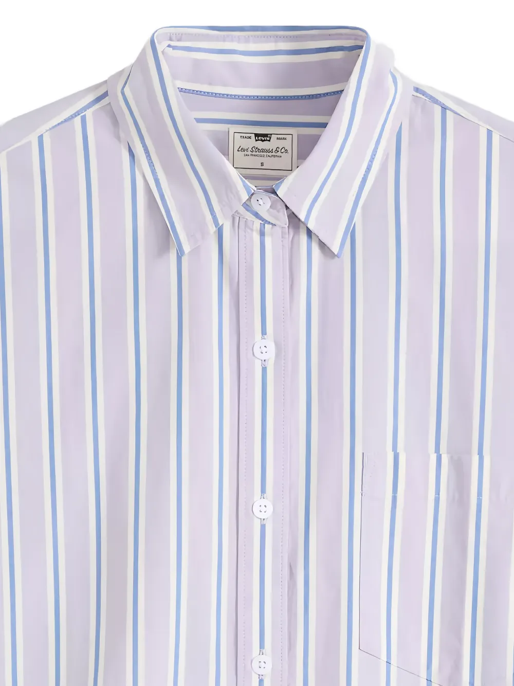 Levi's Harlie gestreepte blouse Paars