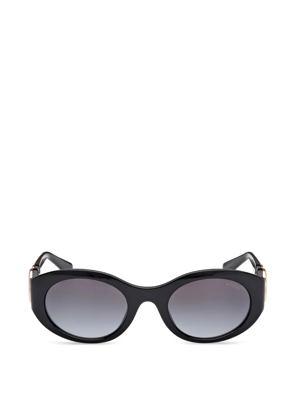 GUESS EYEWEAR logo-embellished round-frame sunglasses Zwart