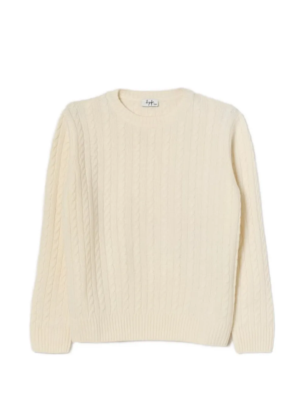 Il Gufo cable-knit sweater - Blanc Il Gufo cable-knit sweater - Blanc