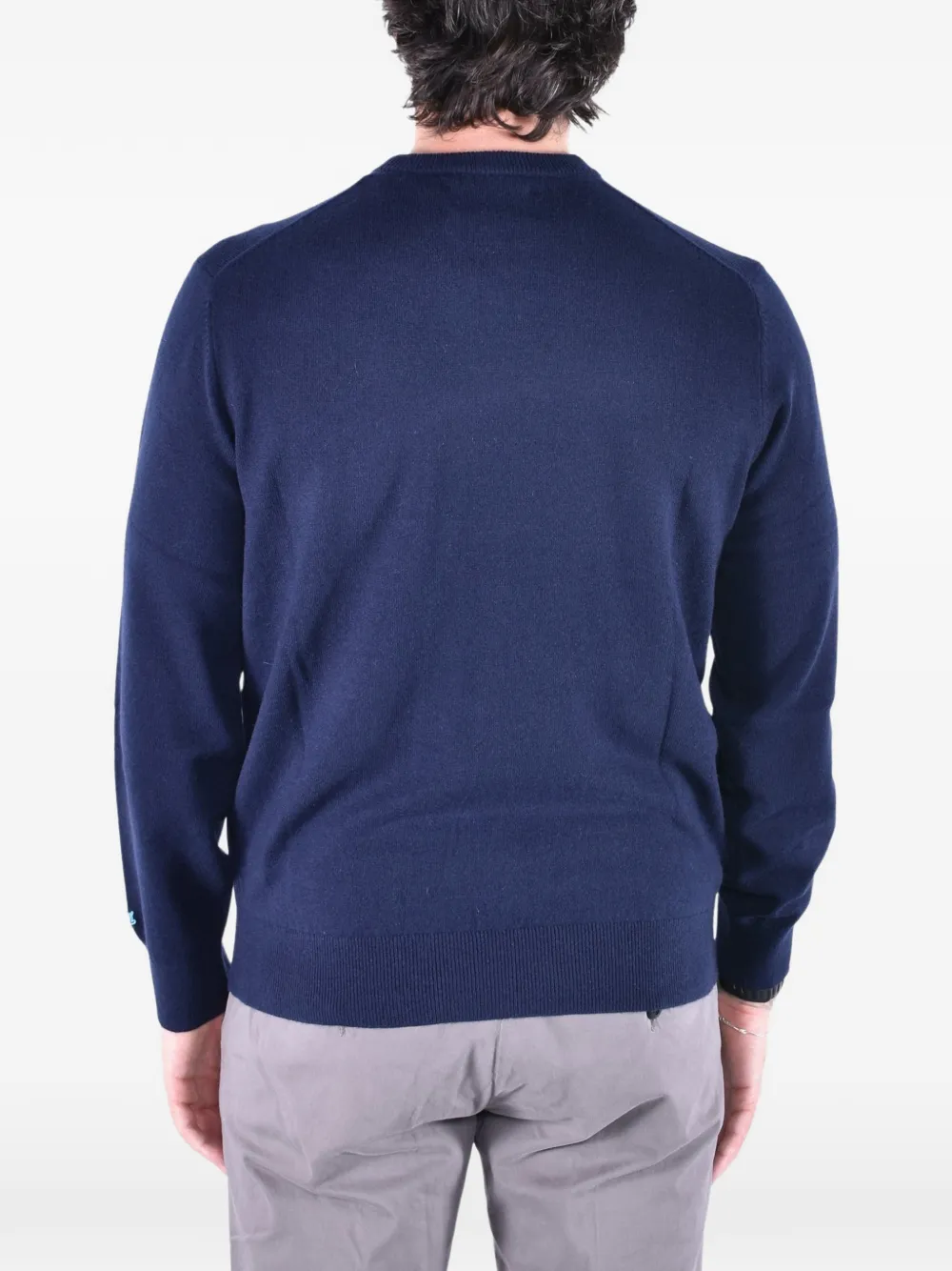 MC2 Saint Barth Heron embroidered crew-neck sweater Blauw