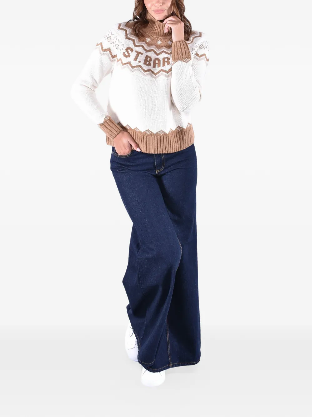 MC2 Saint Barth Meghan Nordic sweater Wit