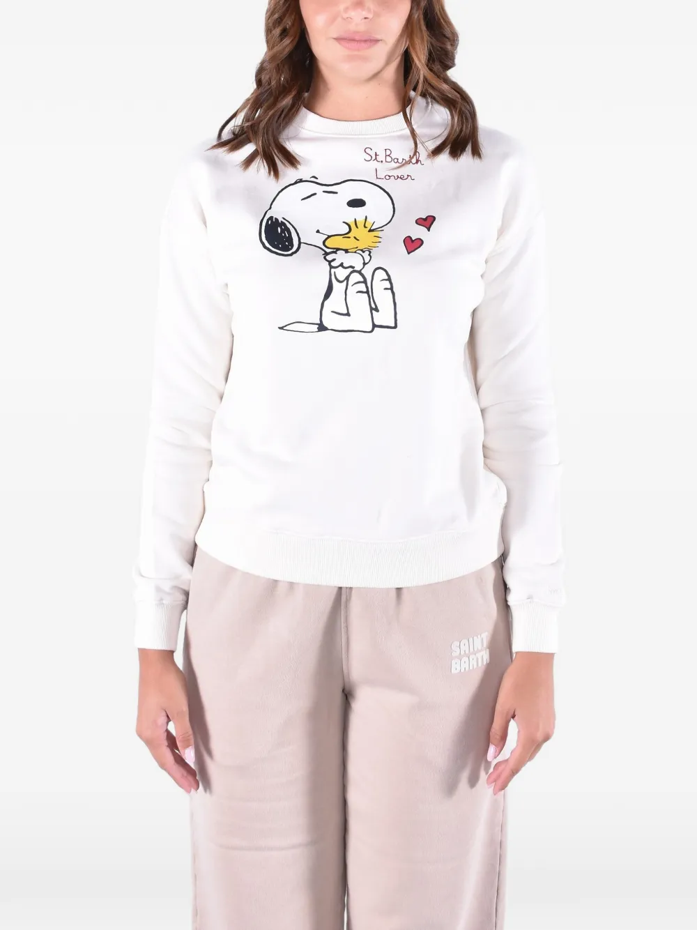MC2 Saint Barth Stardust Snoopy print sweatshirt Wit