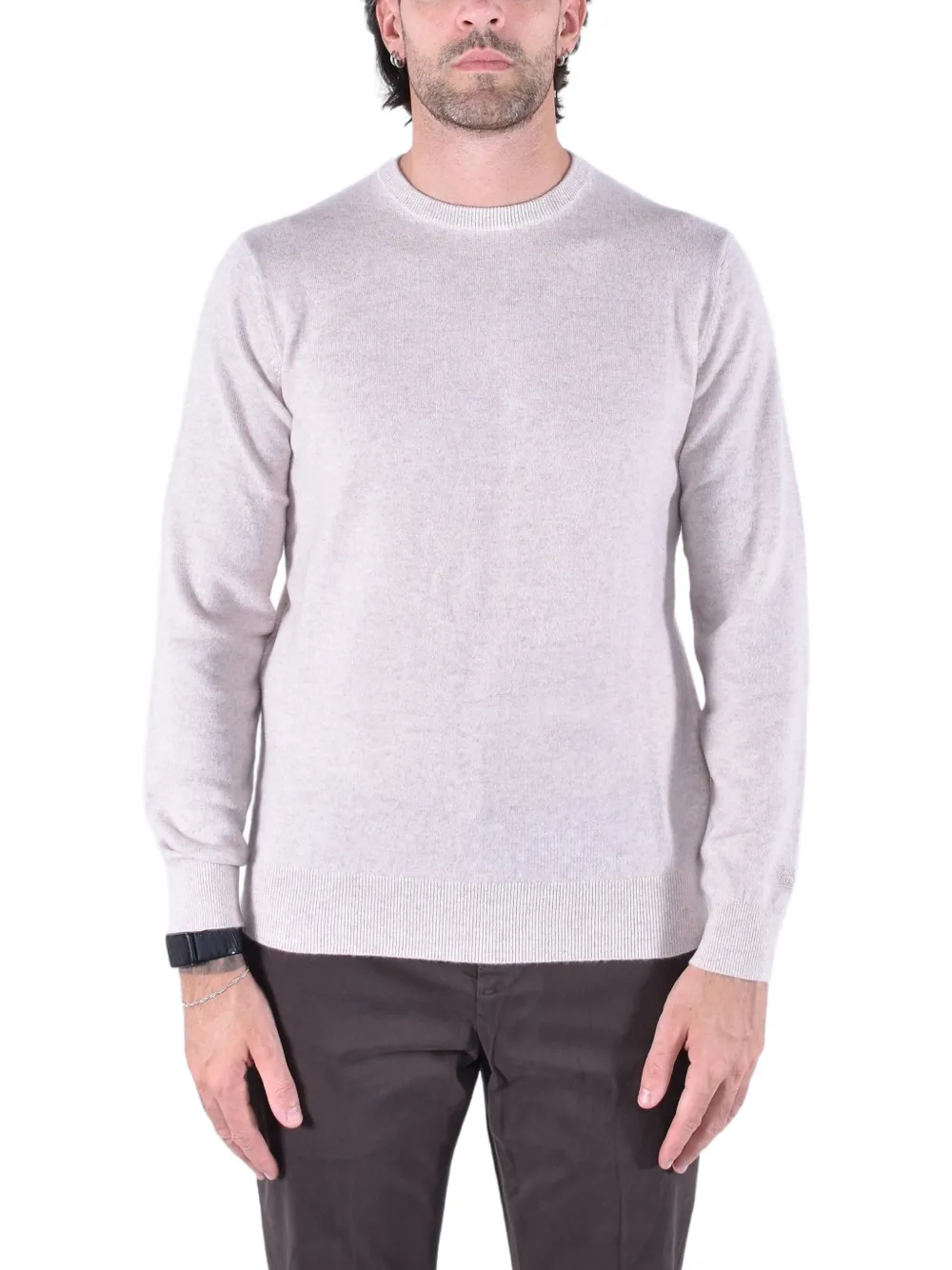MC2 Saint Barth Regent trui met ronde hals Beige