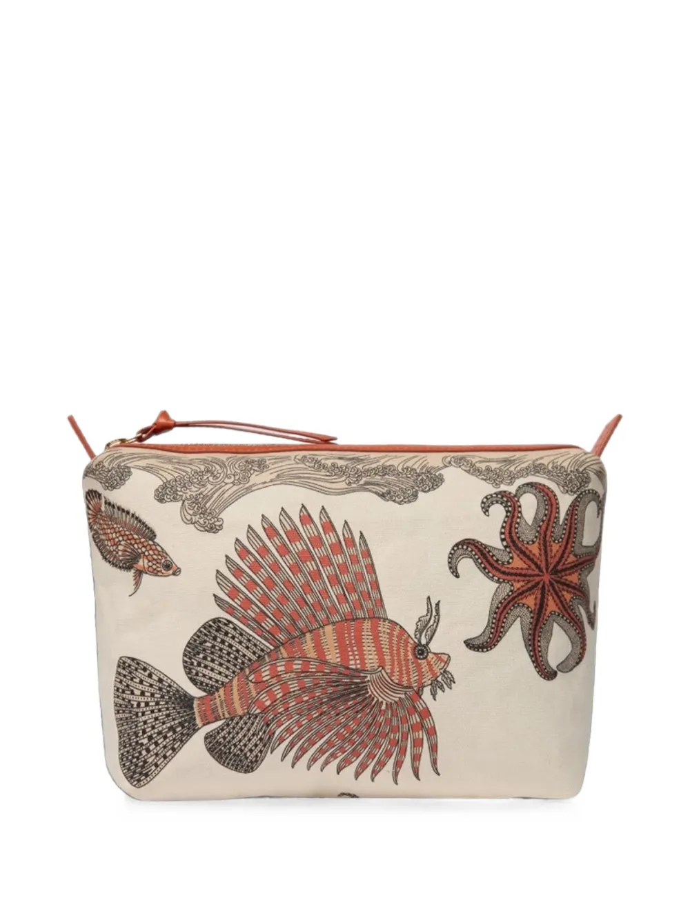 Inoui Editions City Tasca Kosmetiktasche mit Poseidon-Print - Nude