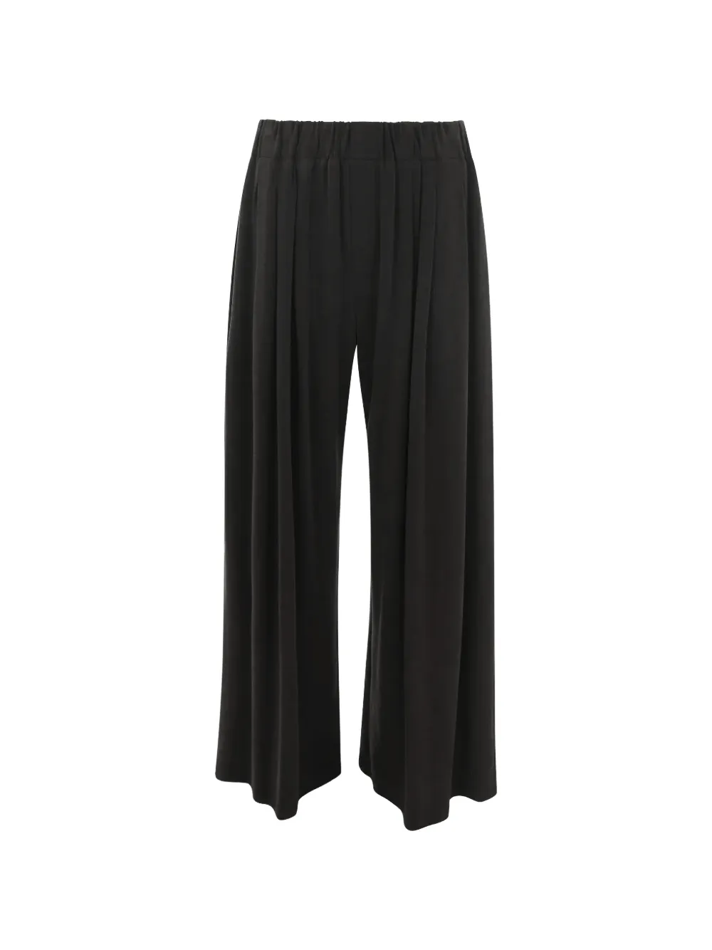 Eleh Elastische broek met plooien Zwart